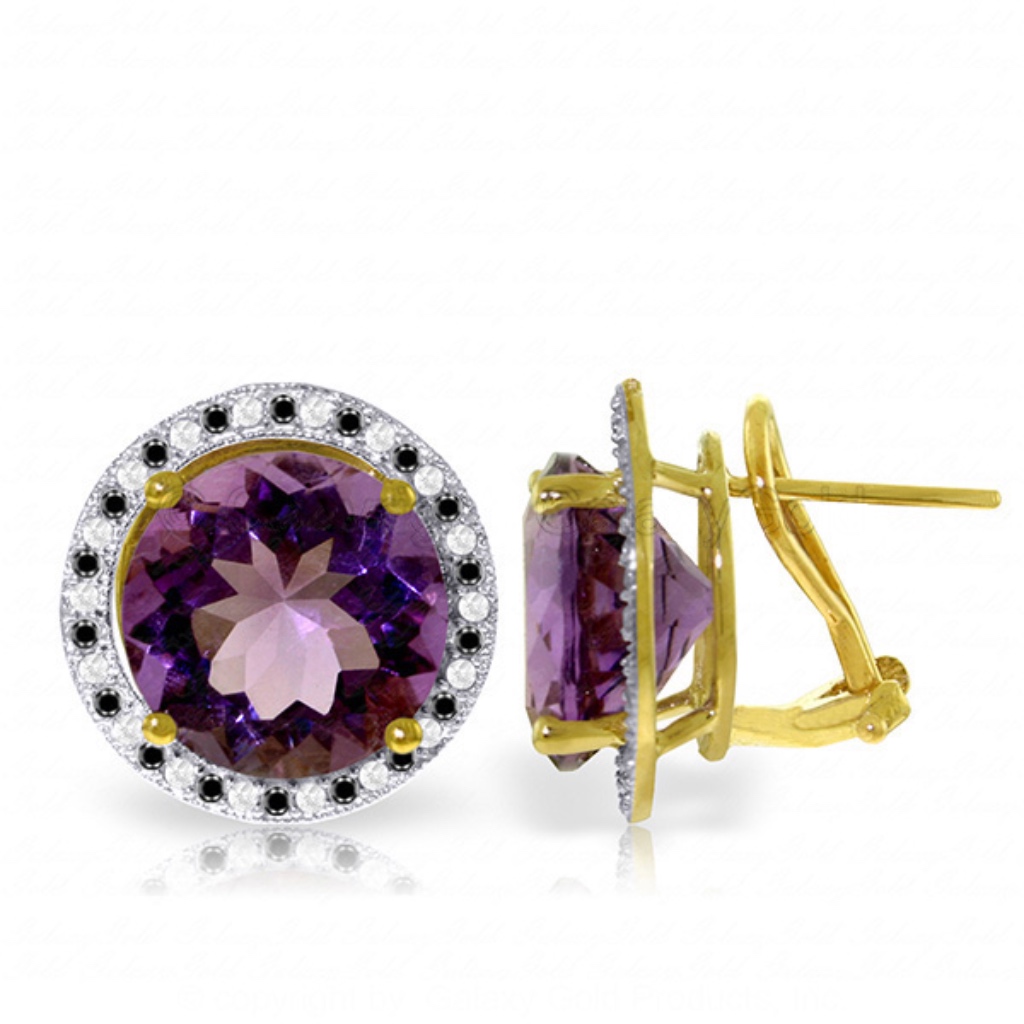 Black  White Diamonds  Amethysts